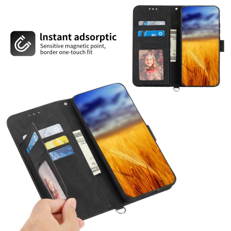 Kotelot Realme C53 Kukkakuvio Hihnalla Ja Olkahihnalla