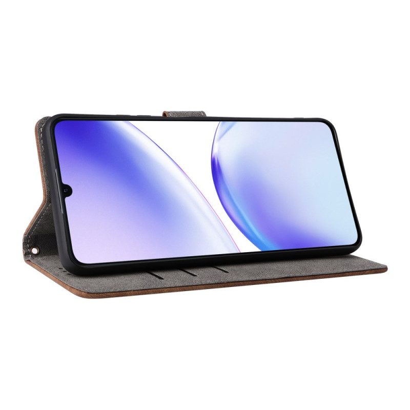 Kotelot Realme C53 Puhelinkuoret Rfid-suoja Nauhalla