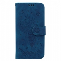 Kotelot Realme C53 Ruusu- Ja Perhoskuvio