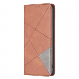 Nahkakotelo Realme C53 Geometrinen Kuvio