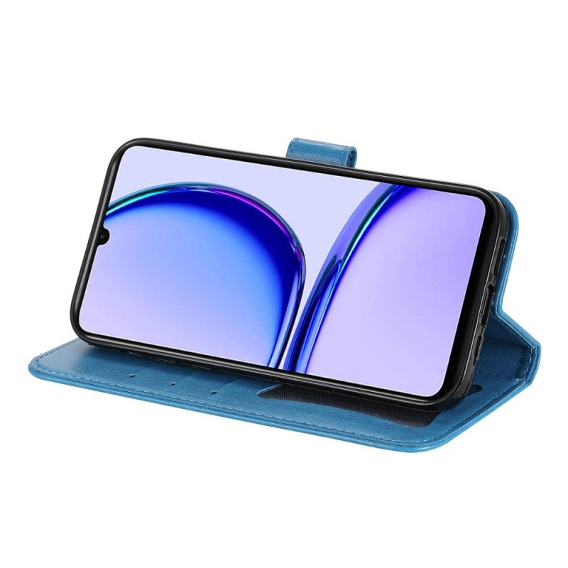 Nahkakotelo Realme C53 Kukat