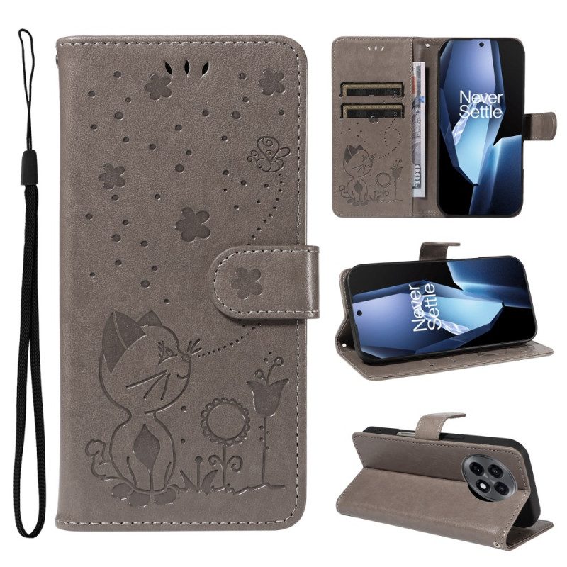 Kotelot Oneplus 13r Kissa Ja Mehiläinen Suojakuori