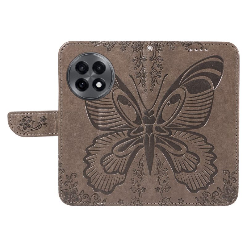 Kotelot Oneplus 13r Perhoskuvioinen Hihnalompakko Suojakuori