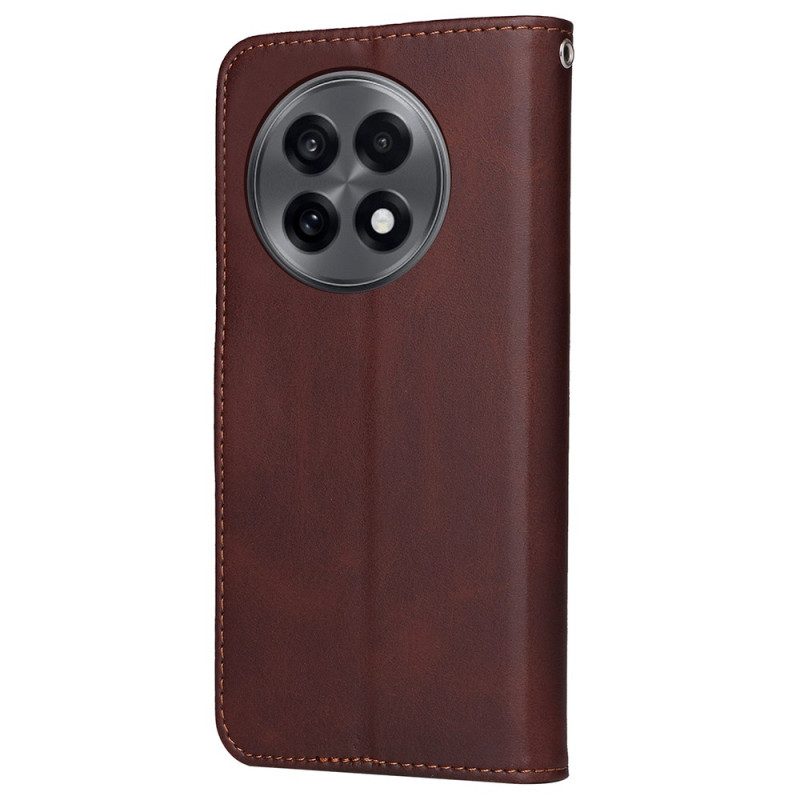 Kotelot Oneplus 13r Puhelinkuoret Yksivärinen Nahkaefektiranneke