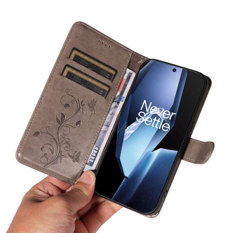 Kuoret Oneplus 13r Kukkakuvioinen Ranneke