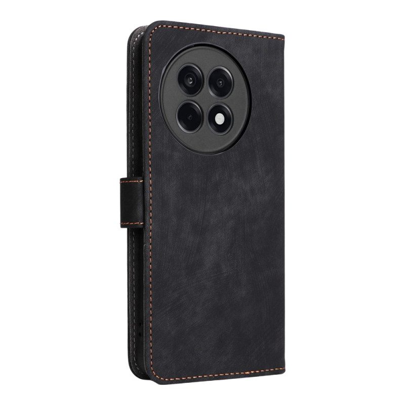 Kuoret Oneplus 13r Rfid-suojattu Nahkakuvio Ja Hihna