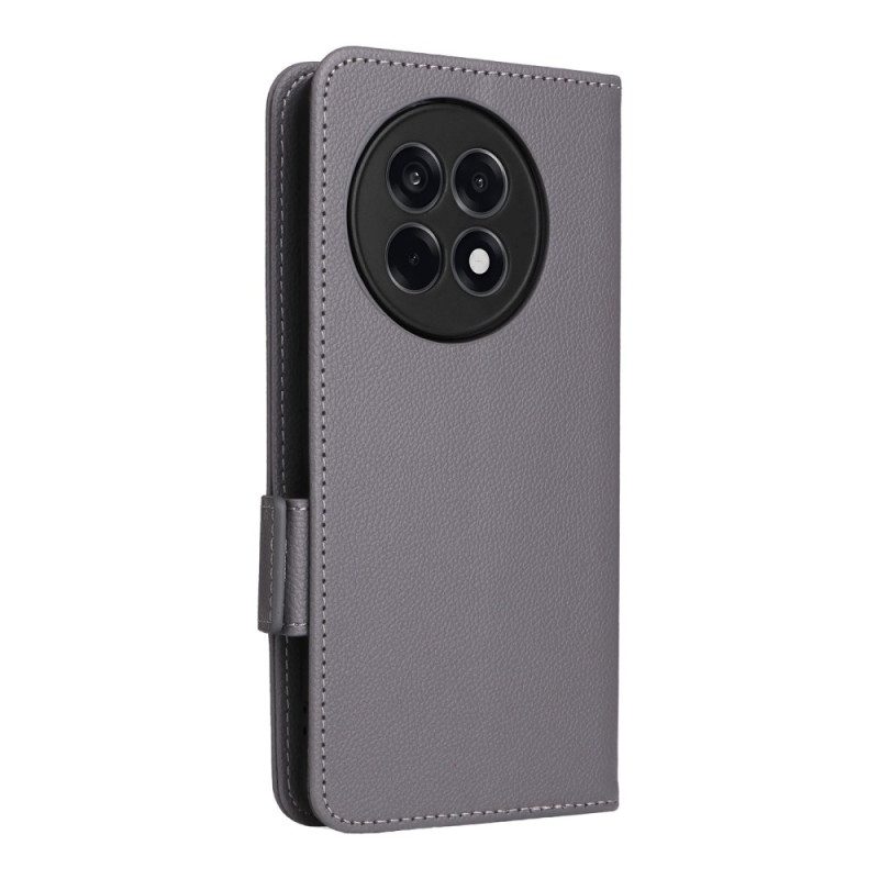 Nahkakotelo Oneplus 13r Litsikuvio Ja Hihna