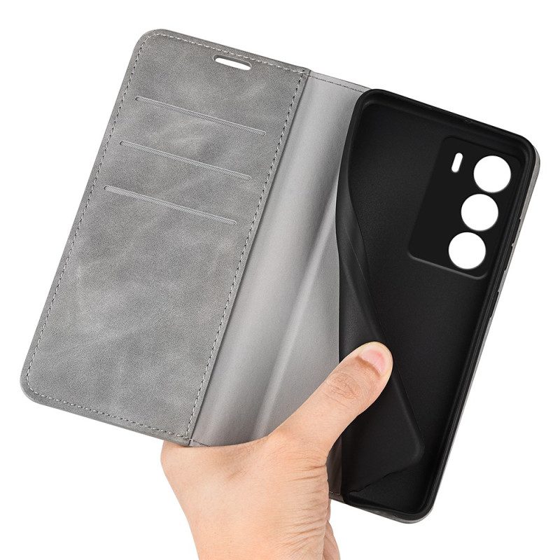 Flip Case Realme C71 Handyhülle Stil Grau