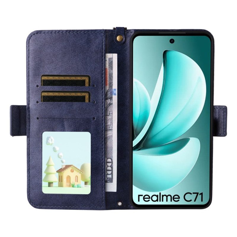 Lederhüllen Für Realme C71 Geldbörse