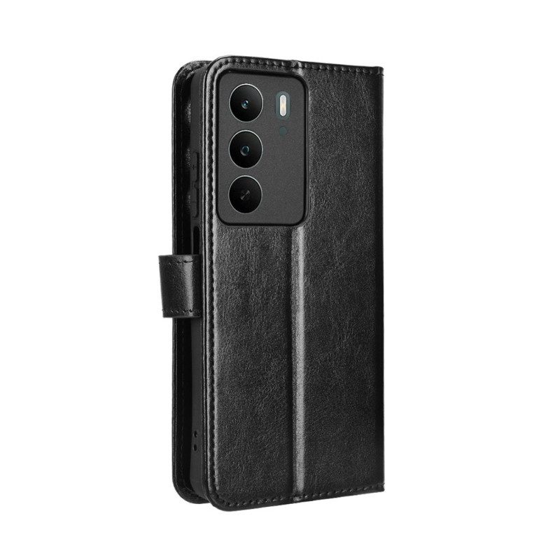 Lederhüllen Realme C71 Handyhülle Glänzendes Kunstleder