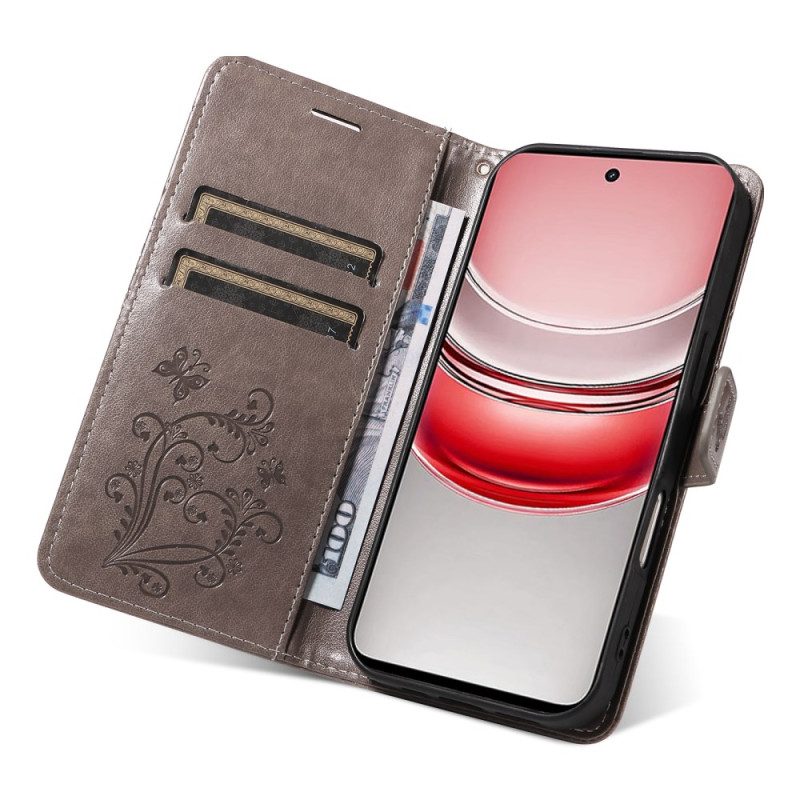 Lederhüllen Realme C71 Handyhülle Riesenschmetterlinge