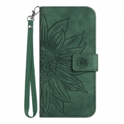 Lederhüllen Realme C71 Sonnenblumenmuster