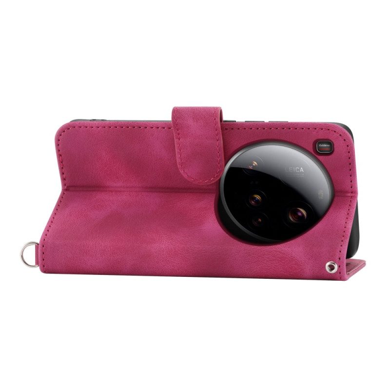 Kotelot Xiaomi 15 Ultra Kukkakuvio Hihnalla Ja Olkahihnalla