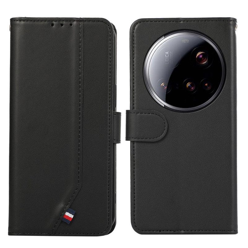 Kotelot Xiaomi 15 Ultra Rfid-esto Silkkitekstuurilla