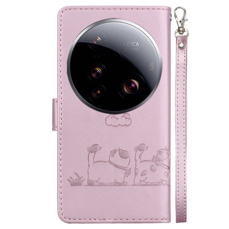 Kotelot Xiaomi 15 Ultra Rfid-suojattu Ja Kissanpentukuvioinen Suojakuori