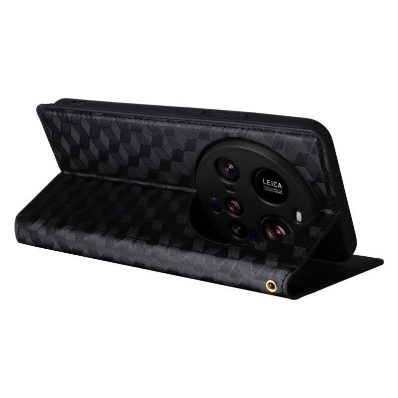 Nahkakotelo Xiaomi 15 Ultra 3d-timantit Suojakuori