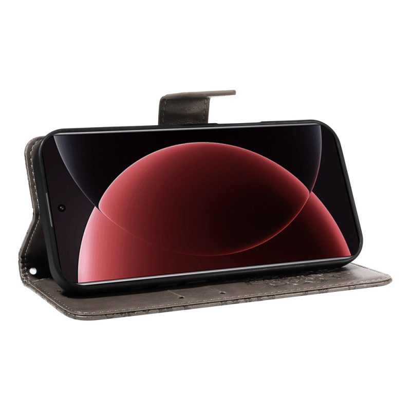 Nahkakotelo Xiaomi 15 Ultra Auringonkukkakuvio