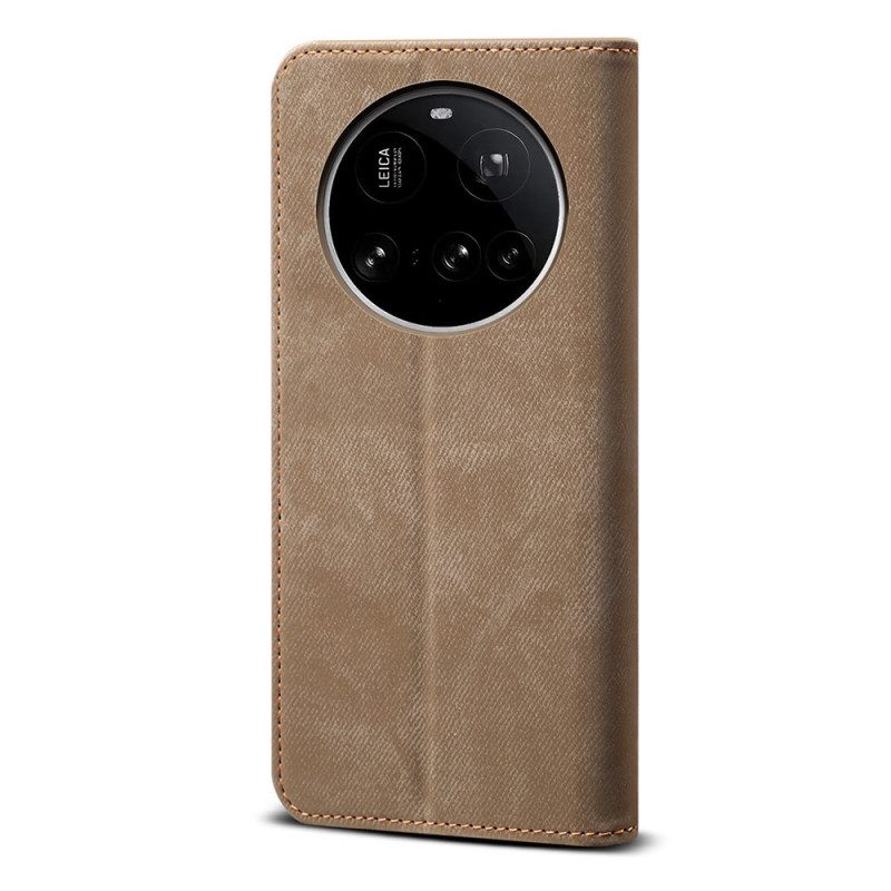 Nahkakotelo Xiaomi 15 Ultra Farkkukangas