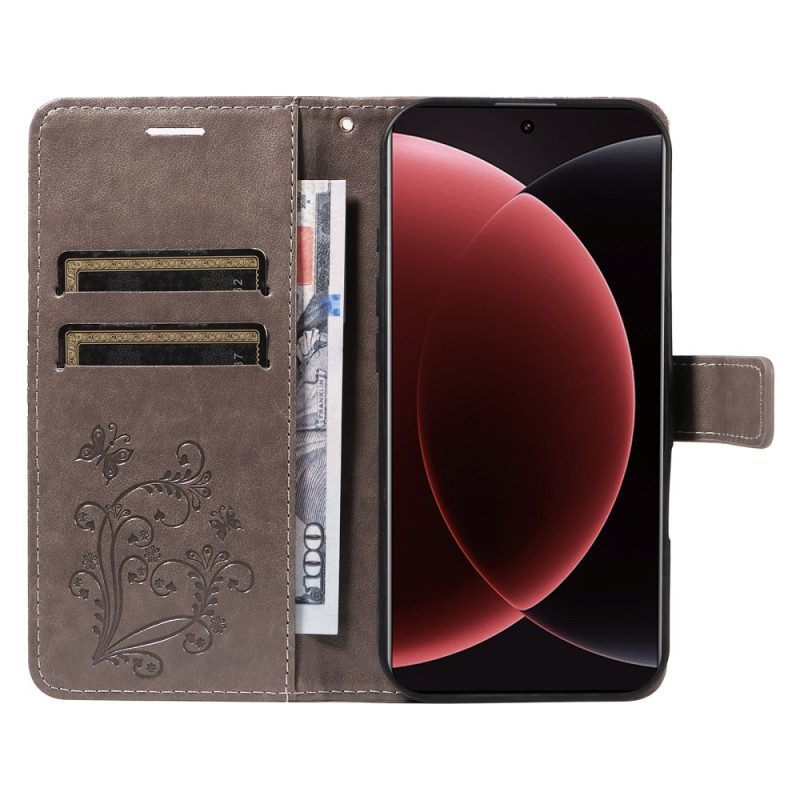 Nahkakotelo Xiaomi 15 Ultra Jättiläisperhoset