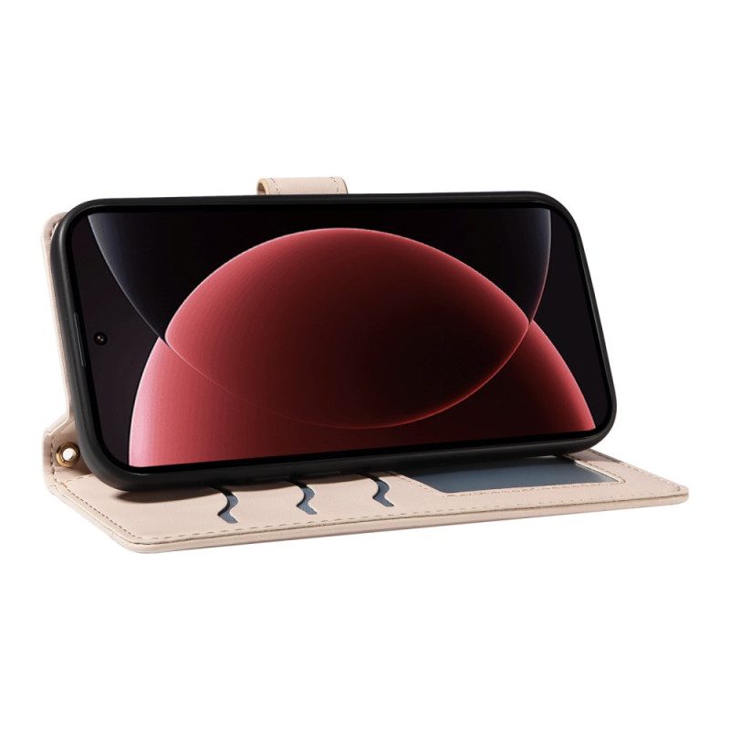 Nahkakotelo Xiaomi 15 Ultra Pehmustettu Hihna Ja Olkahihna