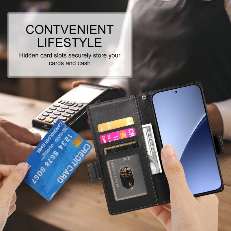 Nahkakotelo Xiaomi 15 Ultra Tuplasolki