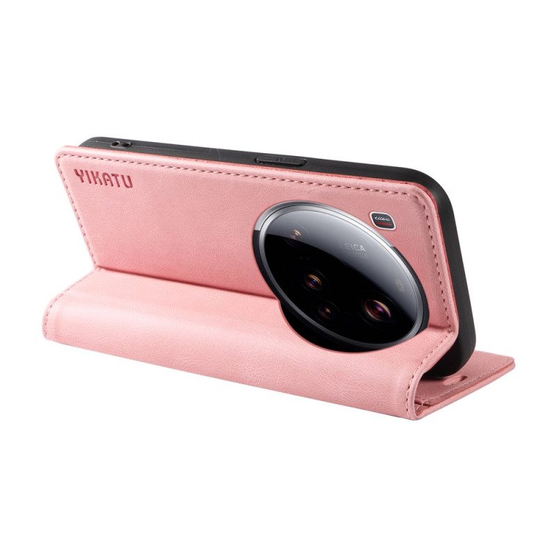 Nahkakotelo Xiaomi 15 Ultra Vintage-tyylinen Ykatu Suojakuori