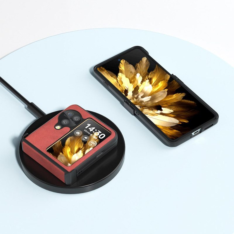 Kuori Oppo Find N3 Flip Abeel-nahkaefekti