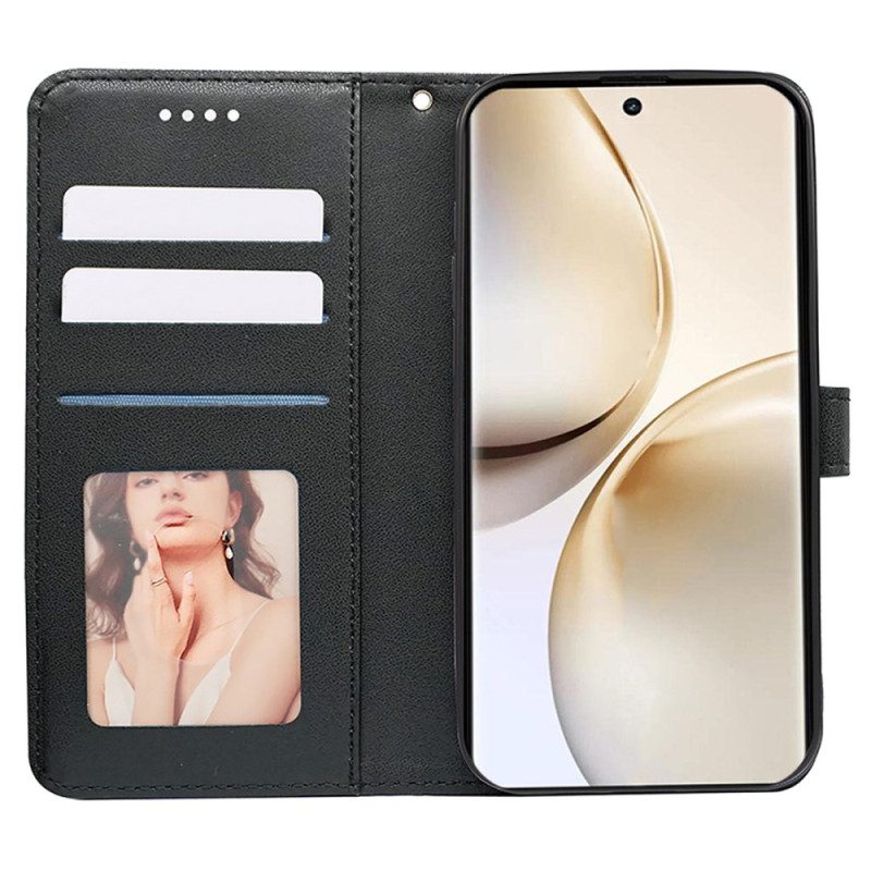 Nahkakotelo Realme 14 Pro Plus 5g Kuutiokuvioinen Ranneke