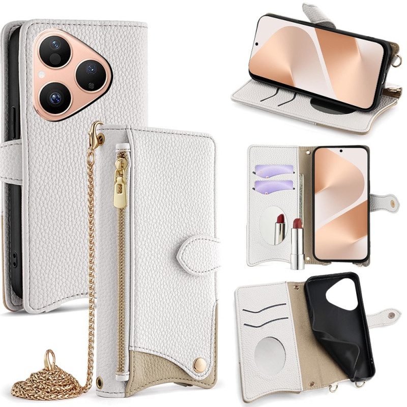 Kotelot Huawei Pura 80 Puhelinkuoret Lompakko Ketjulla