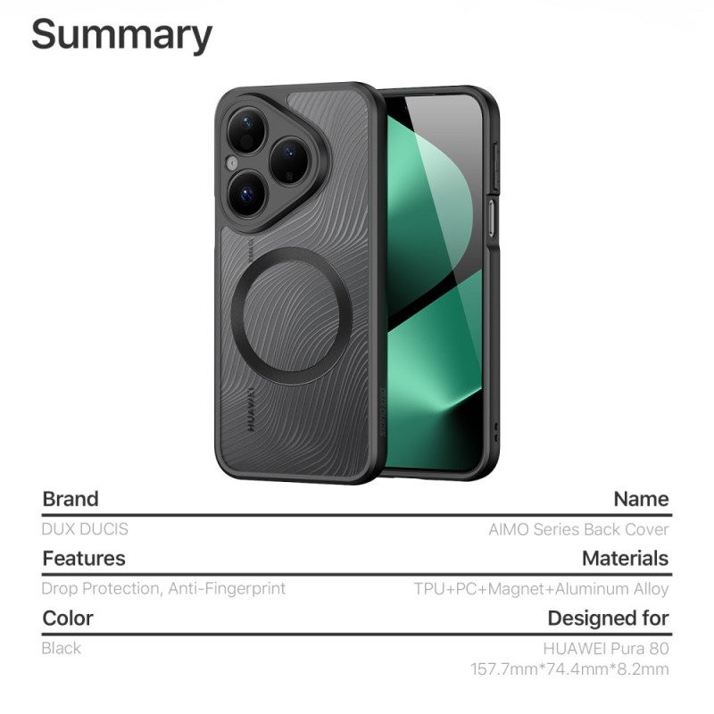 Kuori Huawei Pura 80 Magsafe Aimo -sarja Dux Ducis