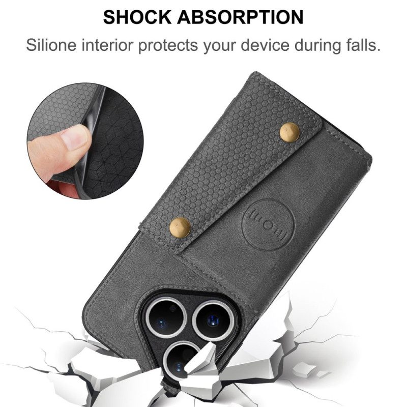 Kuori Huawei Pura 80 Nahkaefektikortti Teline