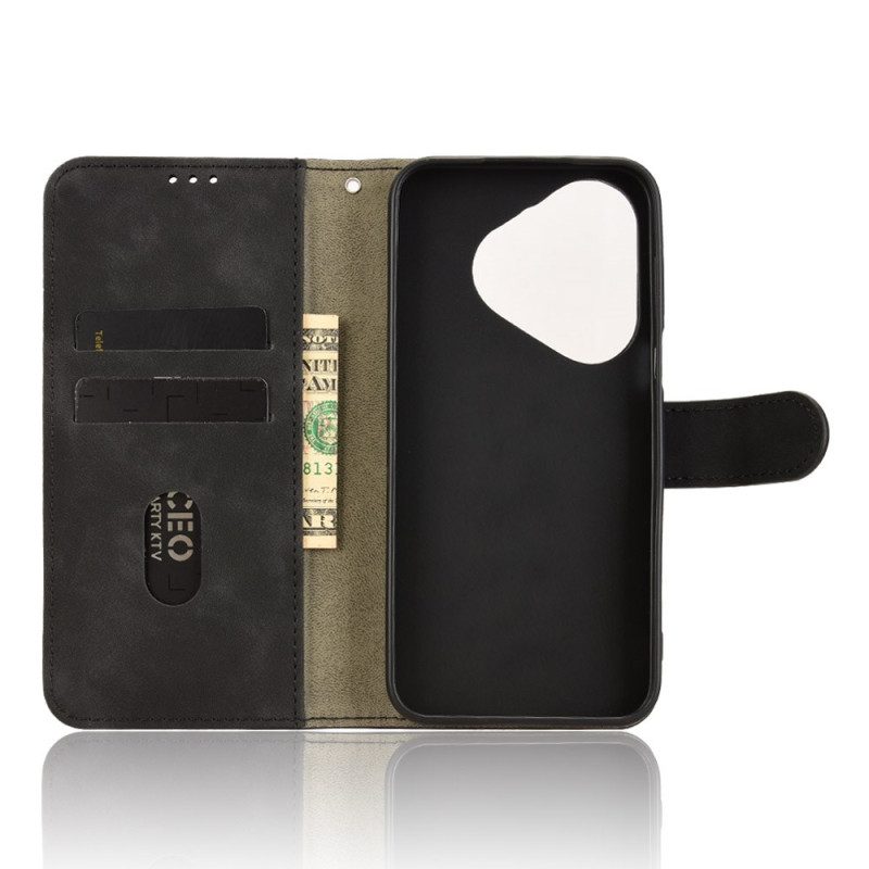 Nahkakotelo Huawei Pura 80 Mokkanahkaefekti