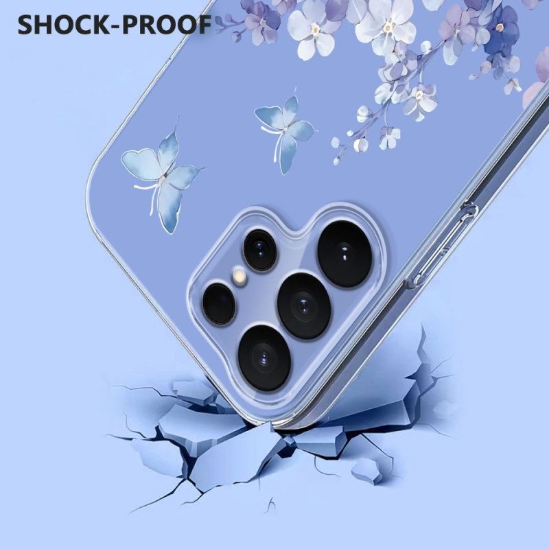 Case Samsung Galaxy S26 Ultra Puhelinkuoret Perhosia Ja Kukkia