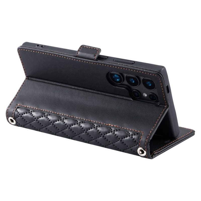 Kotelot Samsung Galaxy S26 Ultra Tikattu Ja Hihna Suojakuori