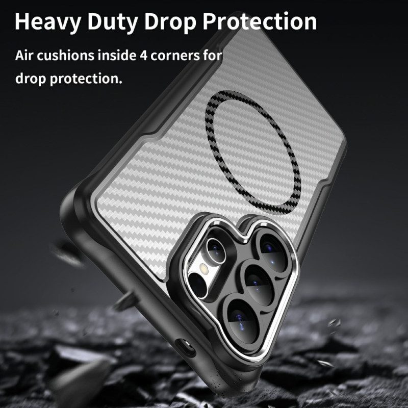 Kuori Samsung Galaxy S26 Ultra Magsafe Hybrid Protection -hiilikuitukuvio