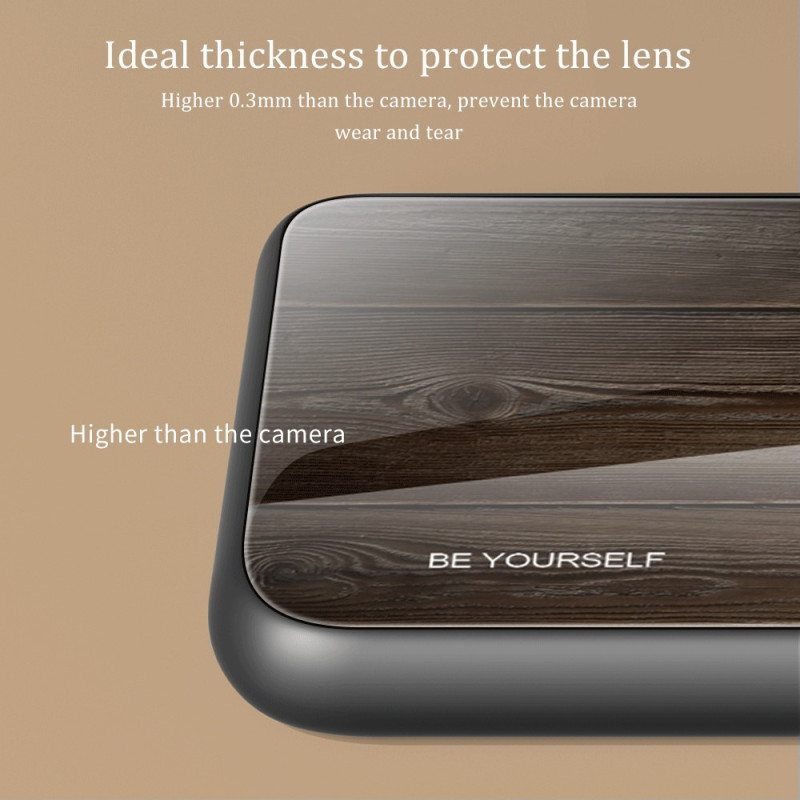 Case Huawei Mate 50 Pro Wood Design Karkaistu Lasi