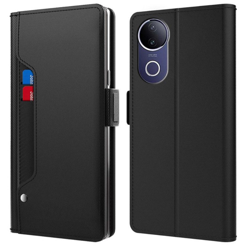 Nahkakotelo Vivo V50 5g Korttikotelo Ja Peili