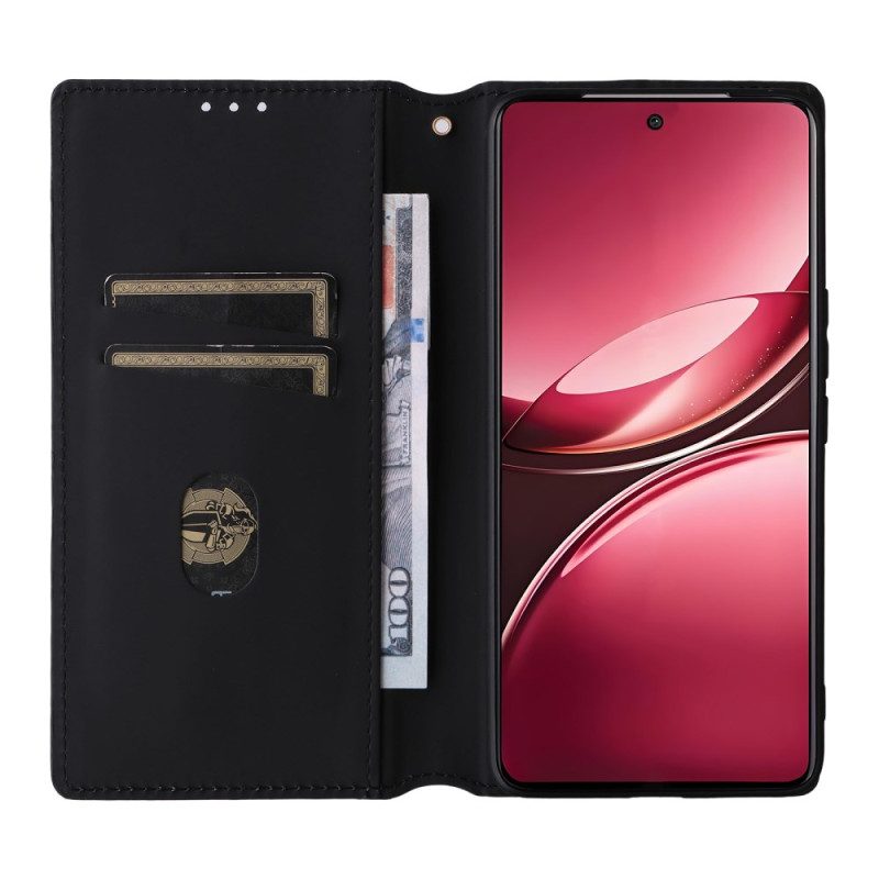 Nahkakotelo Vivo V50 5g Painettu Timanttikuvio Suojakuori