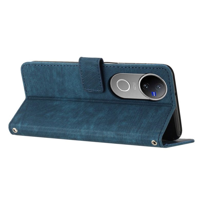 Nahkakotelo Vivo V50 5g Retrokuvio