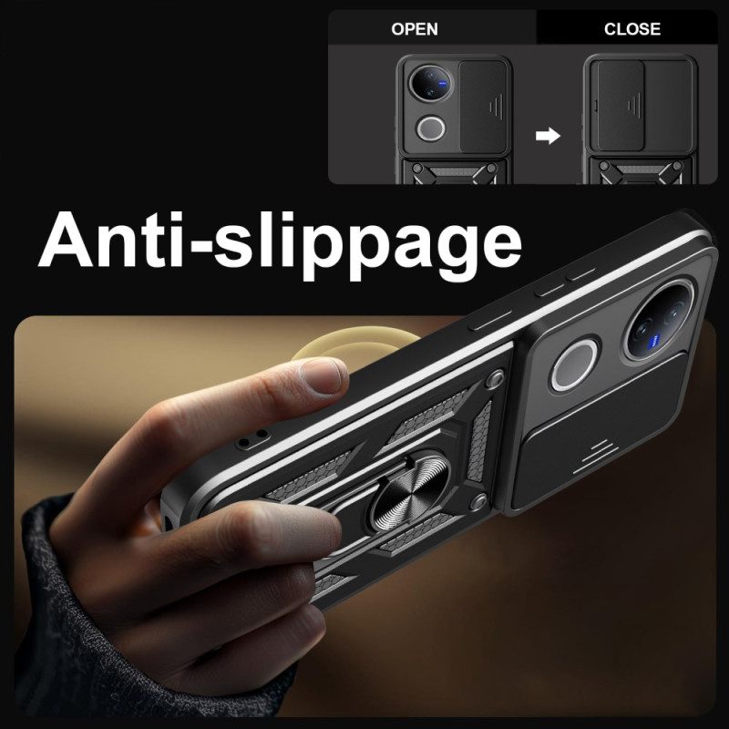 Puhelinkuoret Vivo V50 5g Liukuva Kameran Suojus Ja Tuki