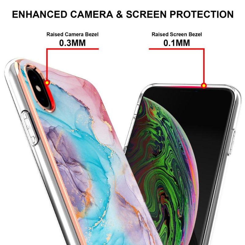 Kuori iPhone XS Max Sininen Marmori