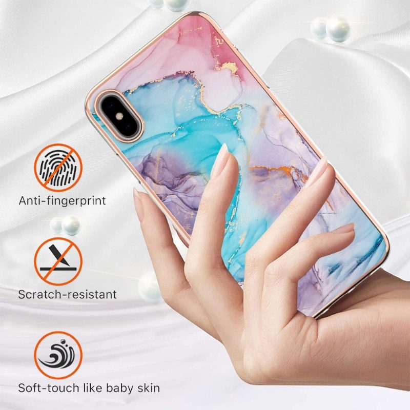 Kuori iPhone XS Max Sininen Marmori