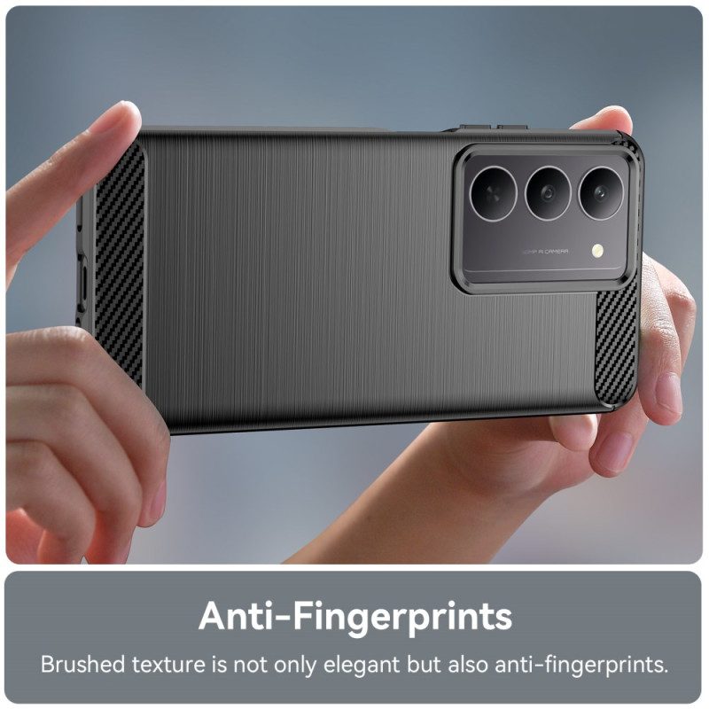 Hülle Realme C75 Gebürstete Kohlefaser