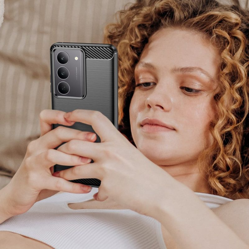 Hülle Realme C75 Gebürstete Kohlefaser