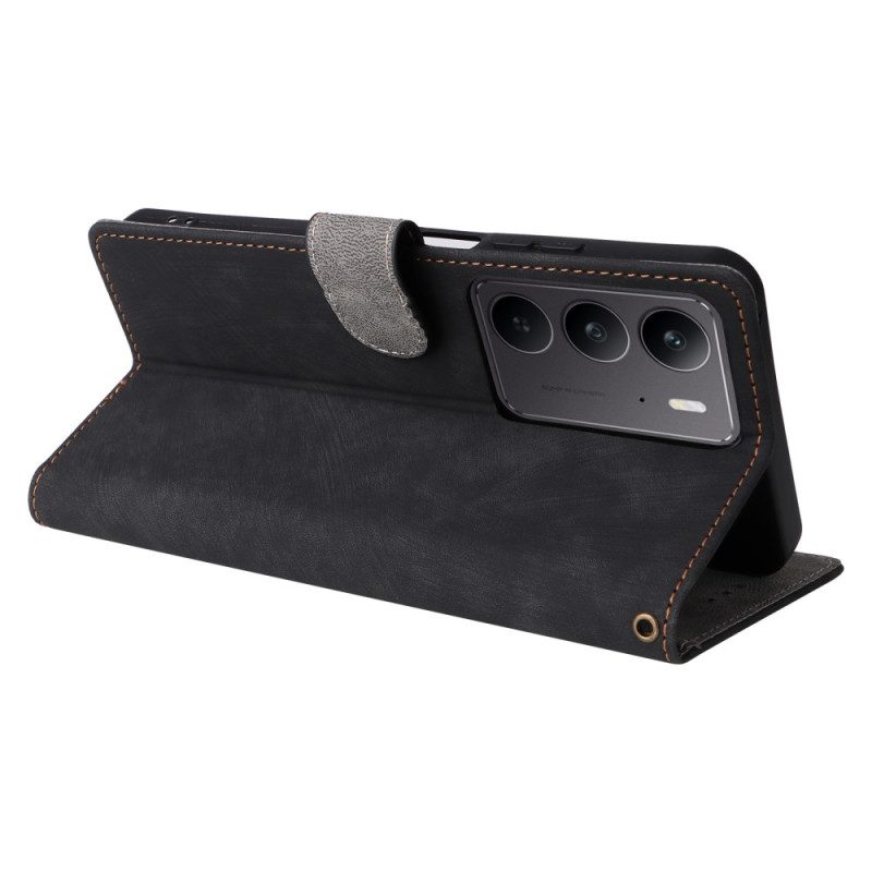 Kotelot Realme C75 Rfid-suojattu Mokkanahkakuvio