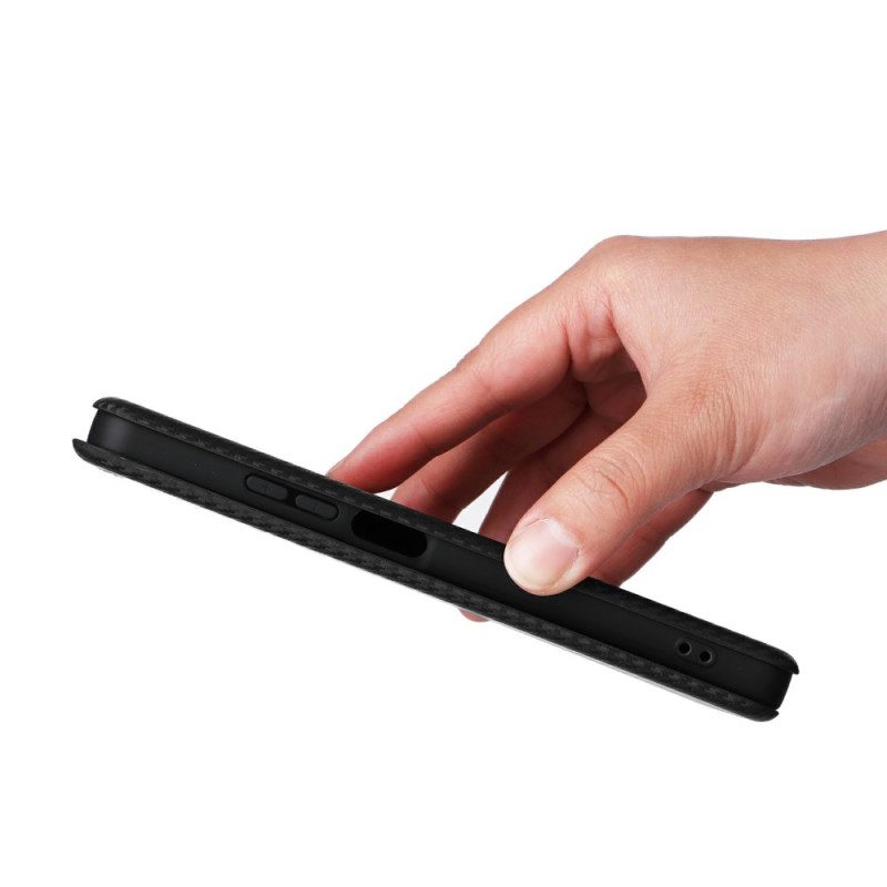 Nahkakotelo Realme C75 Hiilikuitu