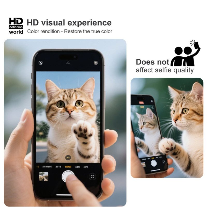 Koko Näytönsuoja Karkaistusta Lasista Valmistettu Näytönsuoja Oppo Reno 14 5g (musta Versio) Imak