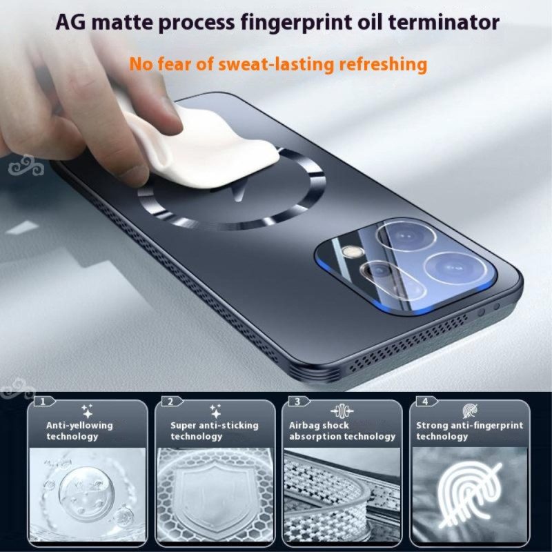 Kuori Oppo Reno 14 5g Magsafe-yhteensopiva Metallikuvio