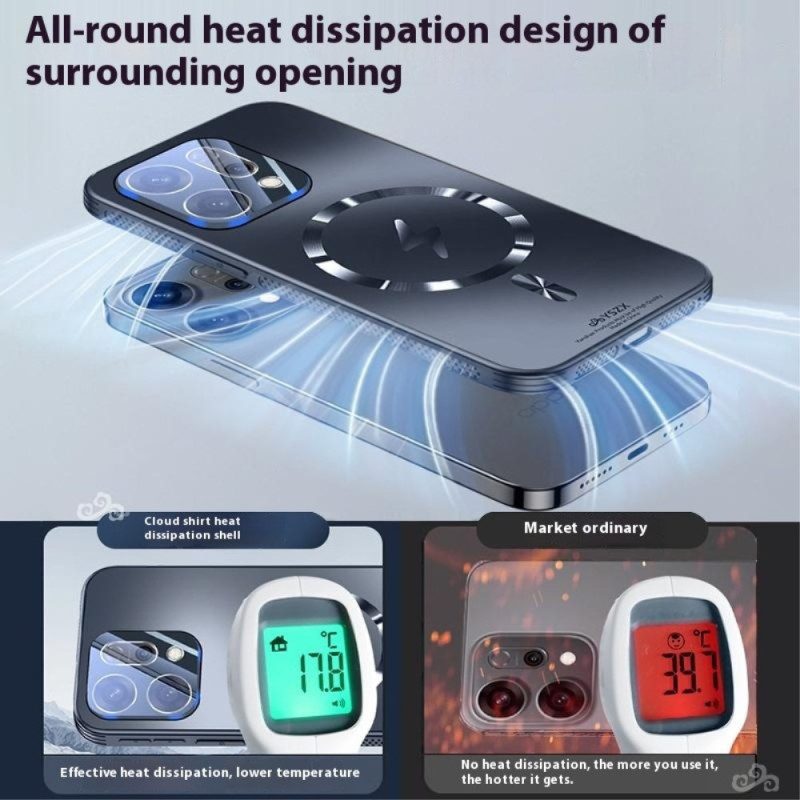 Kuori Oppo Reno 14 5g Magsafe-yhteensopiva Metallikuvio