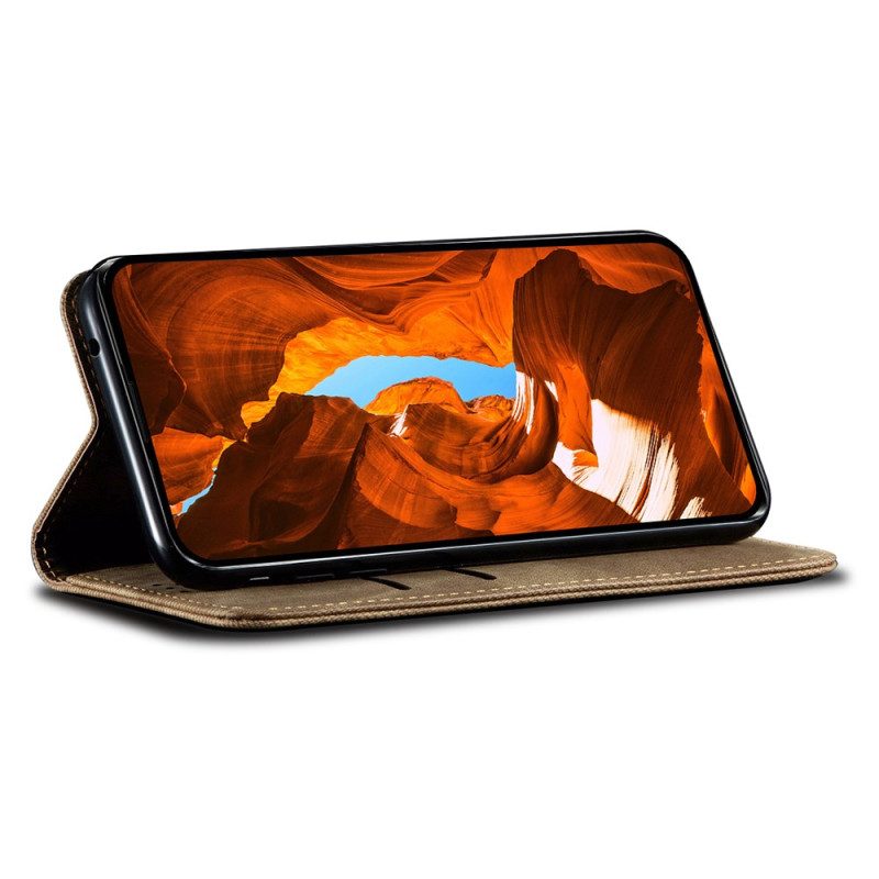 Nahkakotelo Oppo Reno 14 5g Farkkukangas